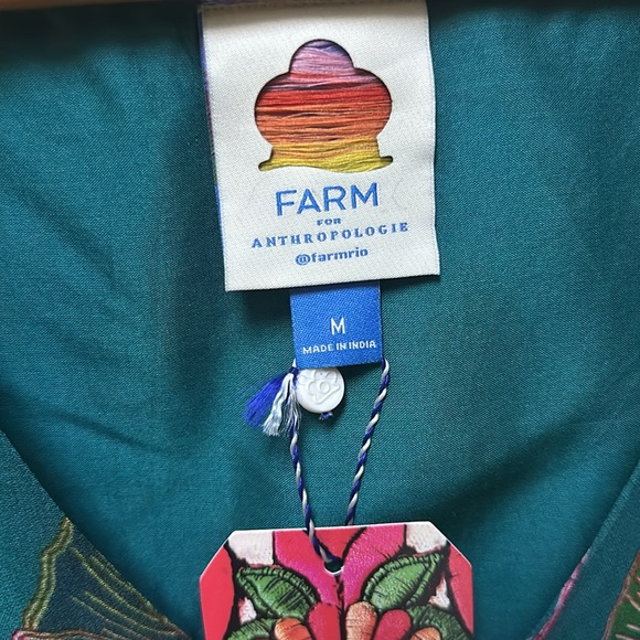 Farm Rio × Anthropologie Puff-Sleeve Corset Dress - Like New (worn once) - M - Picture 6 of 9